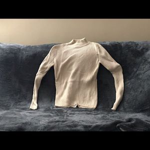 Women’s Cream Mock Neck Sweater